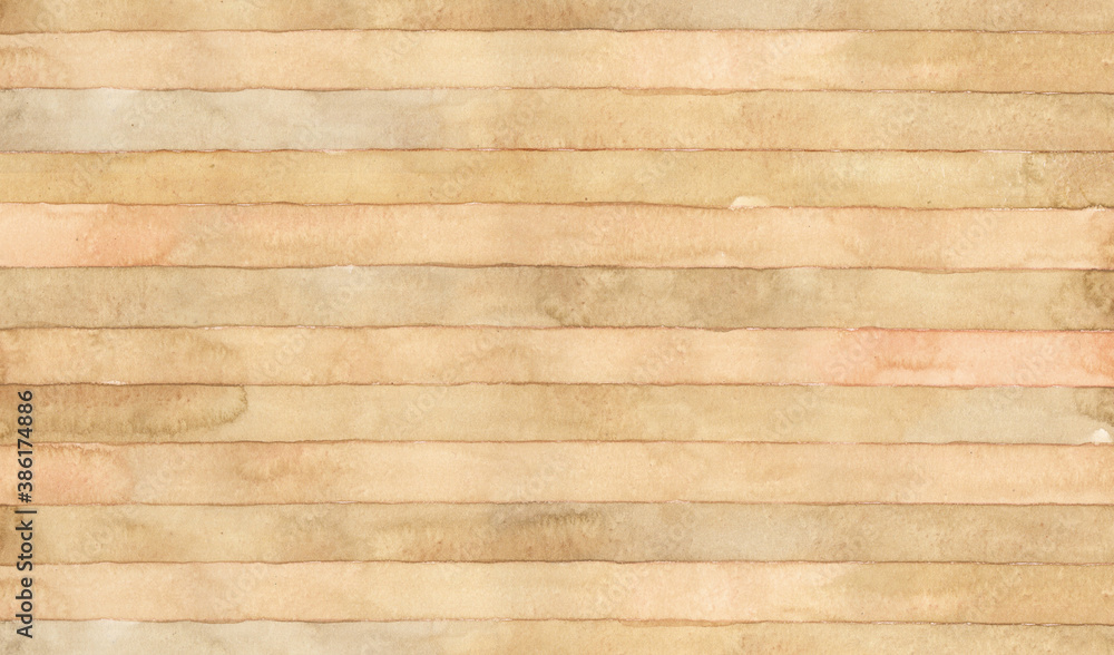 Fototapeta premium シンプルな木目の透明水彩イラスト素材