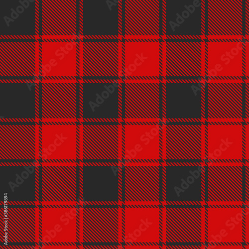 Red plaid pattern vector background