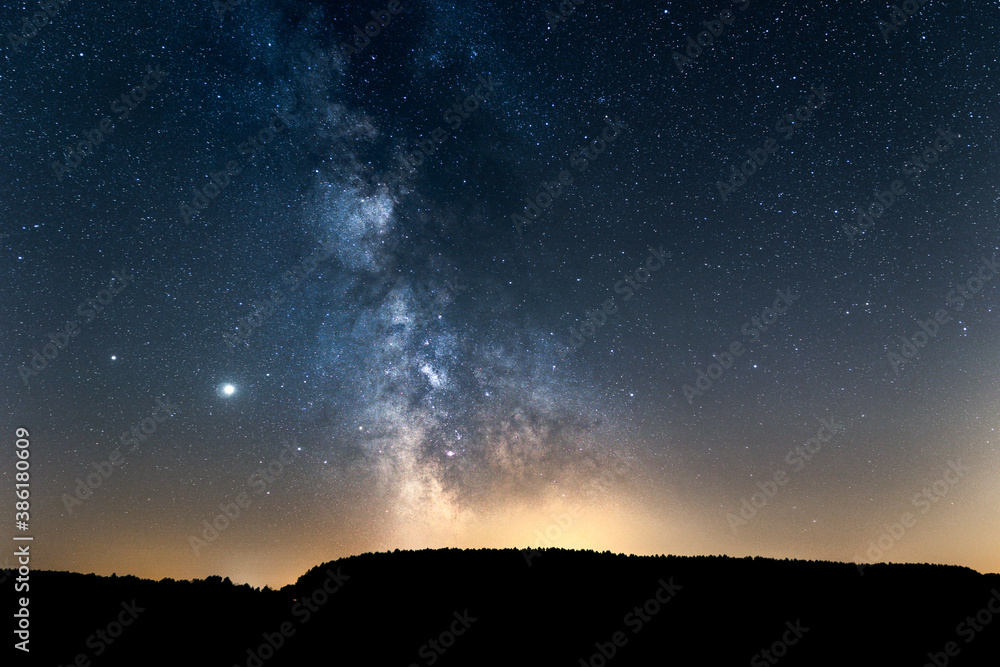 Milky Way with Jupiter and Saturn Milky Way with Jupiter and Saturn