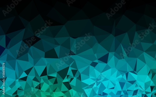 Light Blue, Green vector low poly texture.