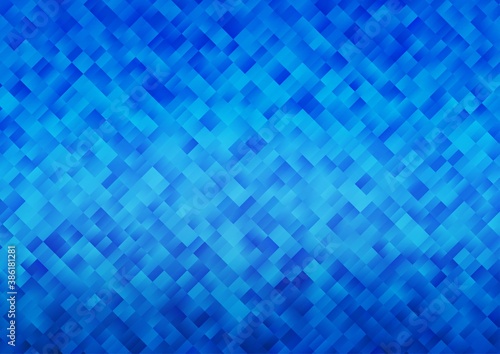 Light BLUE vector background with rectangles.