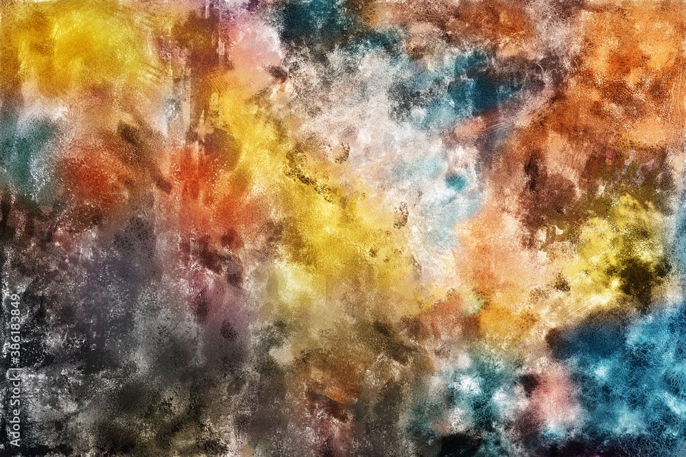 Fototapeta premium Abstract colorful grunge paint texture background.