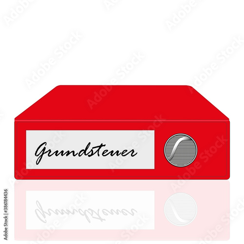 Aktenordner Grundsteuer