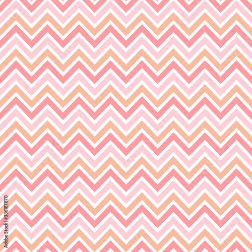 Very colorful waves seamless pattern isolated on white background. Suitable for wrapping paper, wallpaper, fabric, backdrop and etc.