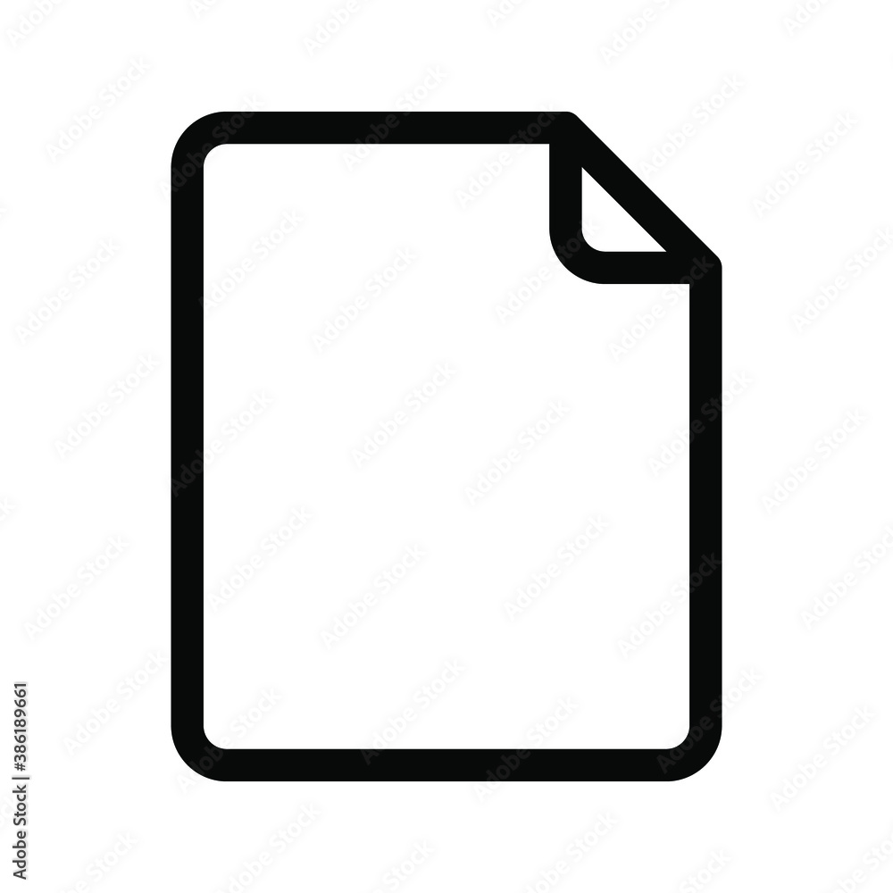 Document vector icon. file icon. Illustration isolated for graphic and web design. Document vector icon. file icon. Illustration isolated for graphic and web design.