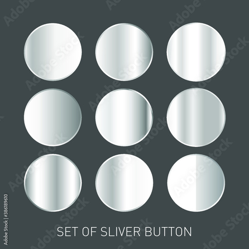 Silver background texture vector icon seamless pattern. Light, realistic, elegant, shiny, metallic and silver gradient illustration. Mesh vector. Design for frame, ribbon, coin, abstract.