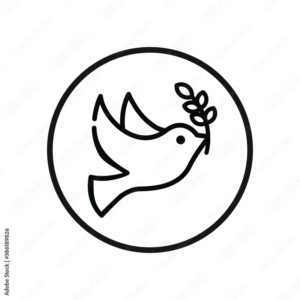 Dove icon. Bird sign. Eps10 vector illustration. Dove icon. Bird sign. Eps10 vector illustration.