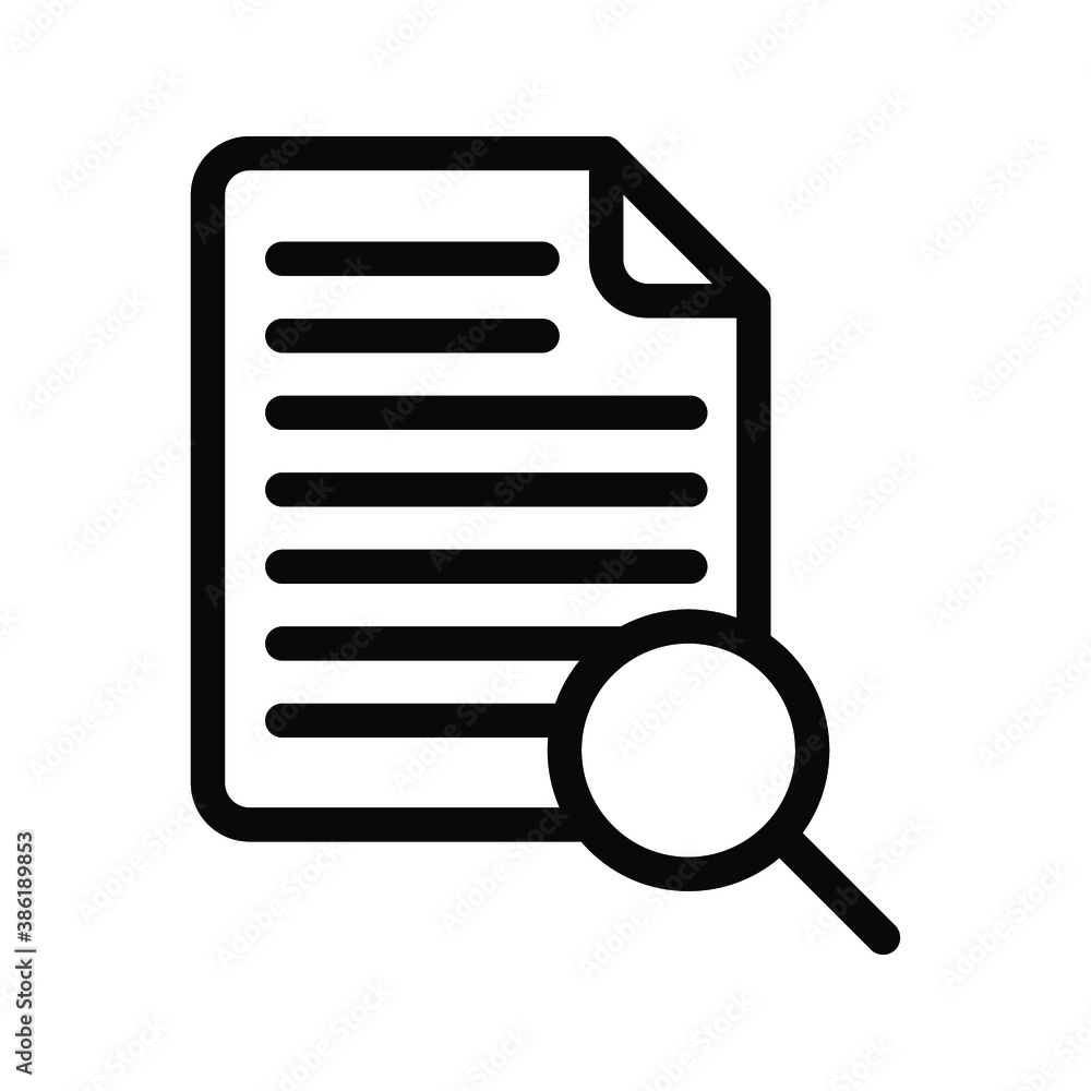 Document vector icon. file icon. Illustration isolated for graphic and web design. Document vector icon. file icon. Illustration isolated for graphic and web design.