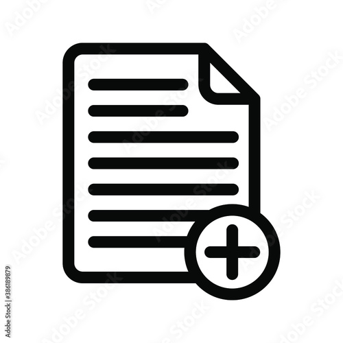 Document vector icon. file icon.  Illustration isolated for graphic and web design. © Uswa KDT