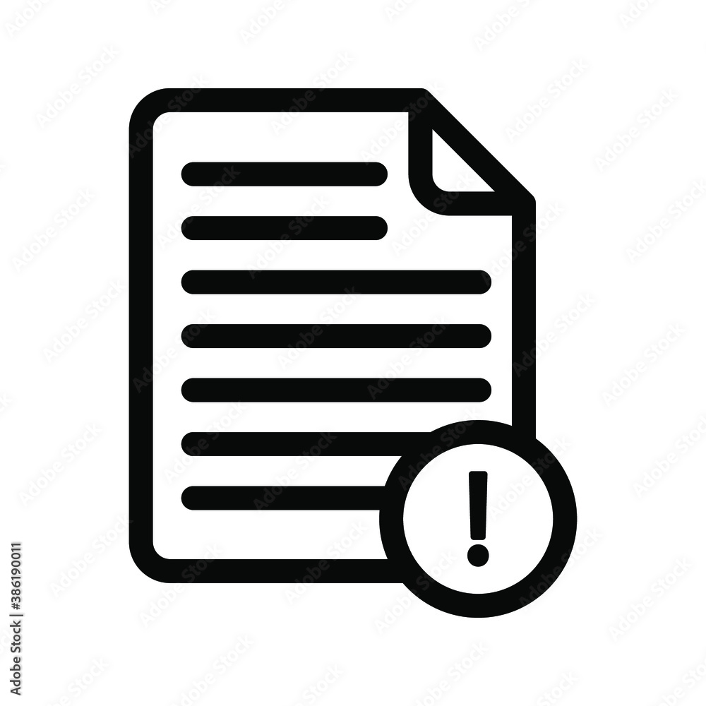 Document vector icon. file icon. Illustration isolated for graphic and web design. Document vector icon. file icon. Illustration isolated for graphic and web design.