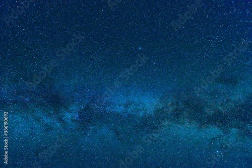 Dark blue night sky with many stars, cosmos milky way background