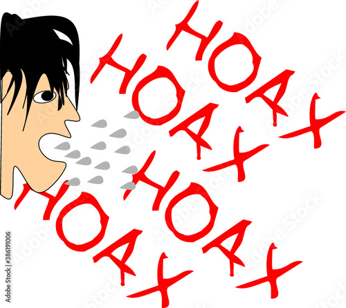person with a mark hoax
