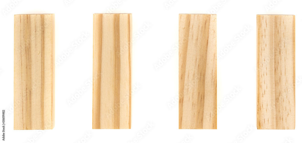 Stack wooden blocks isolated on a white background. Stack wooden blocks isolated on a white background.
