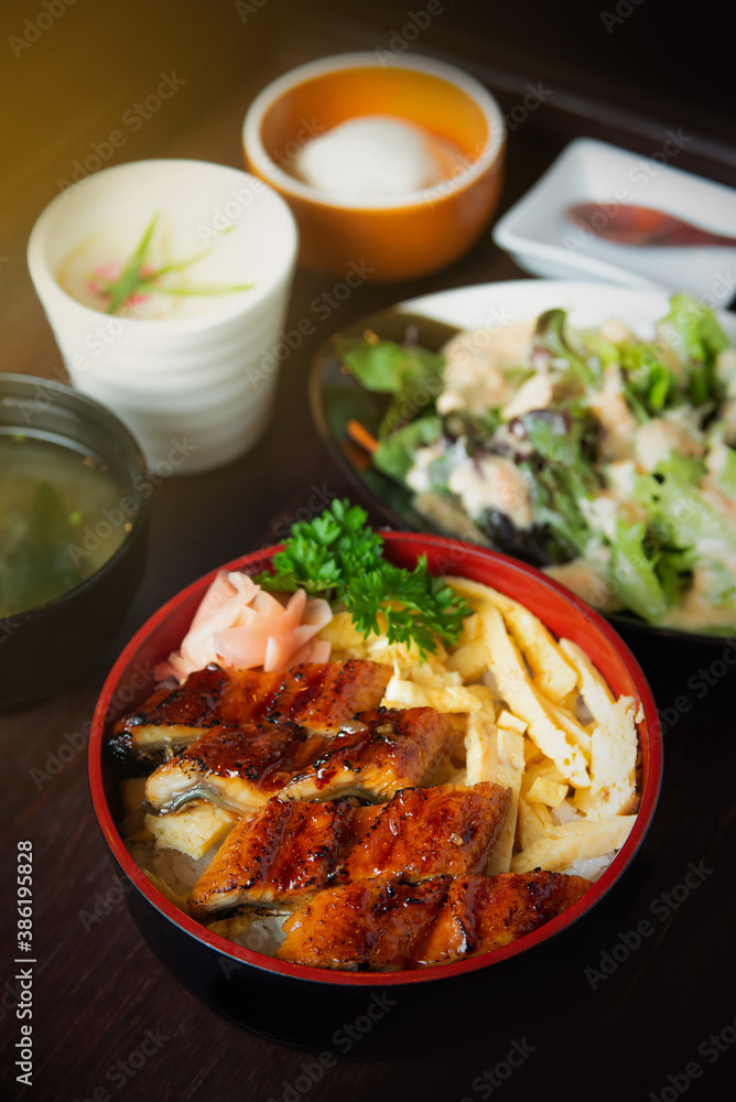 unagi don - Japanese grilled eel food set unagi don - Japanese grilled eel food set