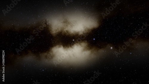 Stars and galaxy outer space sky night universe background 3d render