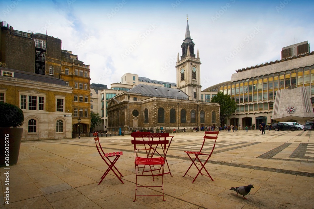 City of London and Old Town Square in England.