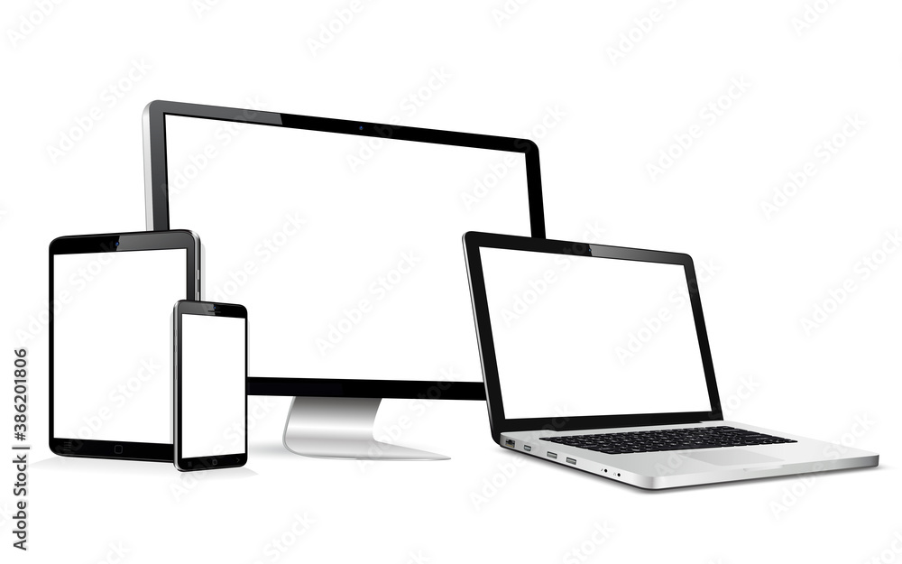 Web design in electronic devices vector eps10 Web design in electronic devices vector eps10