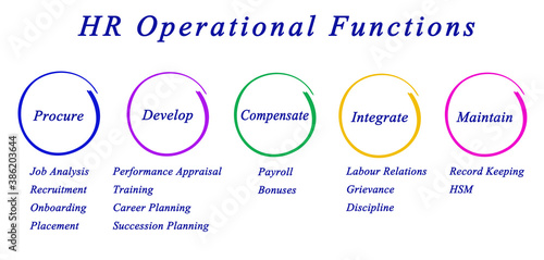 Five functions of human resources