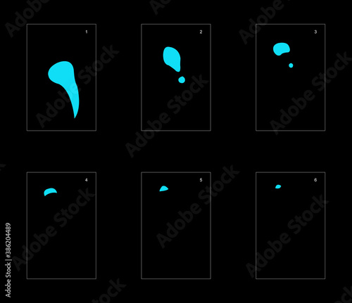 Smoke effect. blue smoke animation sprite sheet. classic smoke effect animation for game or cartoon or animation. vector style animation effect 1920.