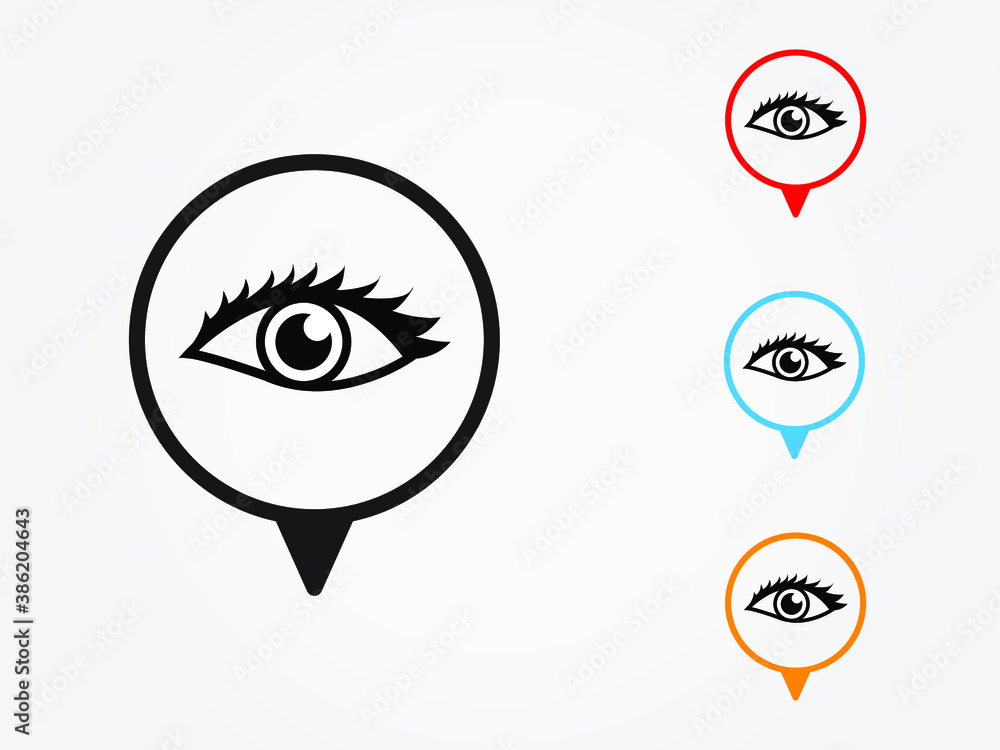 Obraz premium eye symbol vector
