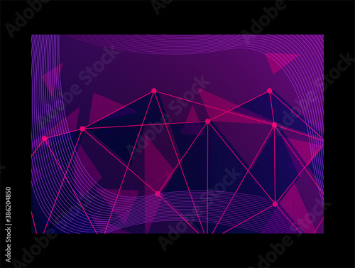 Abstract technological innovation with connected line and dots. futuristic - flyers - banners - backgrounds - web. headline