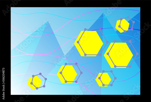 Abstract technological innovation with connected line and dots. futuristic - flyers - banners - backgrounds - web. headline