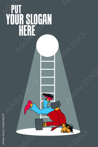 Vector business concept for internet banners, social media banners, headers of websites 