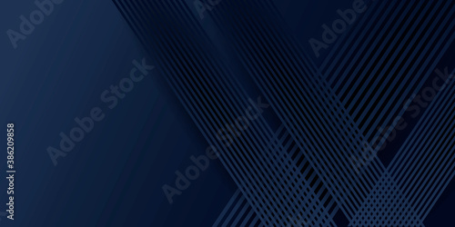 Modern dark blue black abstract presentation background with diagonal lines