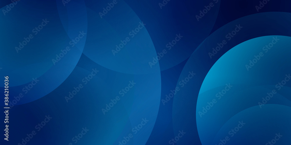 Abstract futuristic dark blue banner with a gradient circle shapes and blur Abstract futuristic dark blue banner with a gradient circle shapes and blur