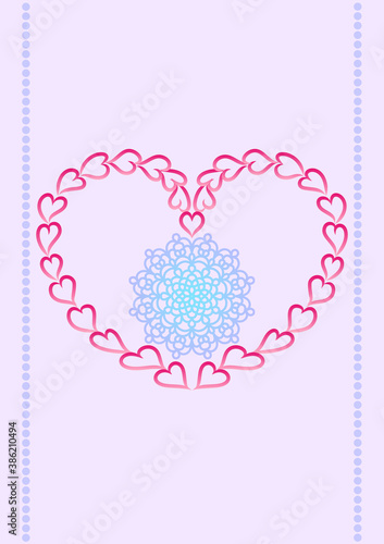 ハートとレース