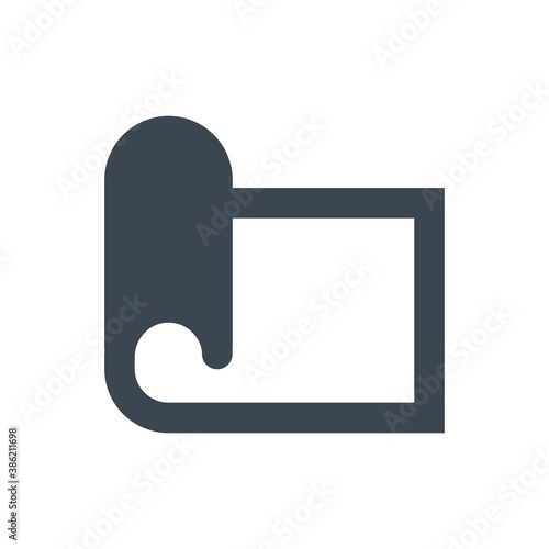 Yoga mat icon