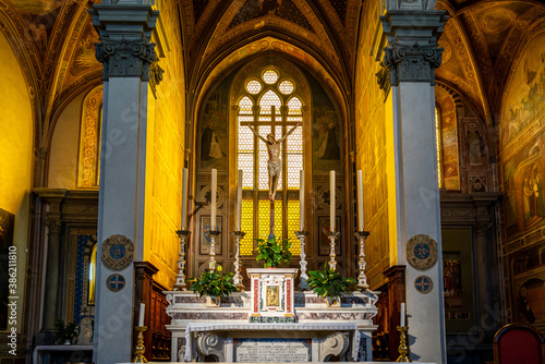 Fototapeta Naklejka Na Ścianę i Meble -  The San Domenico church in San Miniato
