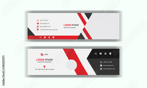 email signature template design.  business 
Mail signature banner	set
