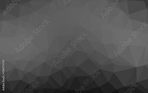 Dark Silver, Gray vector blurry triangle texture.