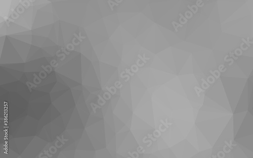 Fototapeta Naklejka Na Ścianę i Meble -  Light Silver, Gray vector shining triangular template.