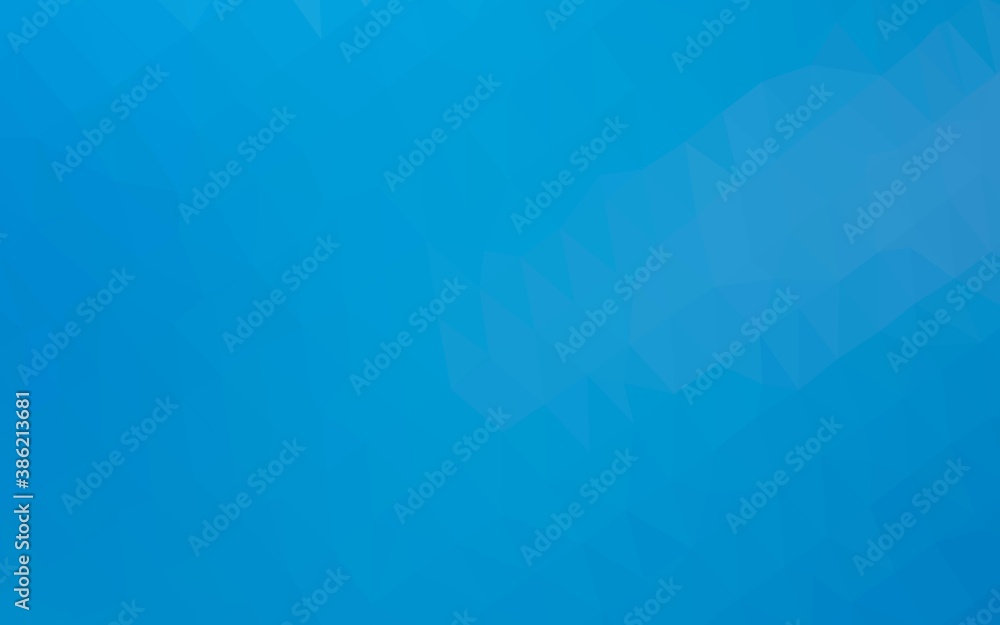 Fototapeta premium Light BLUE vector low poly cover.