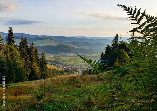 lake in the mountains Karpatian Ukraine 