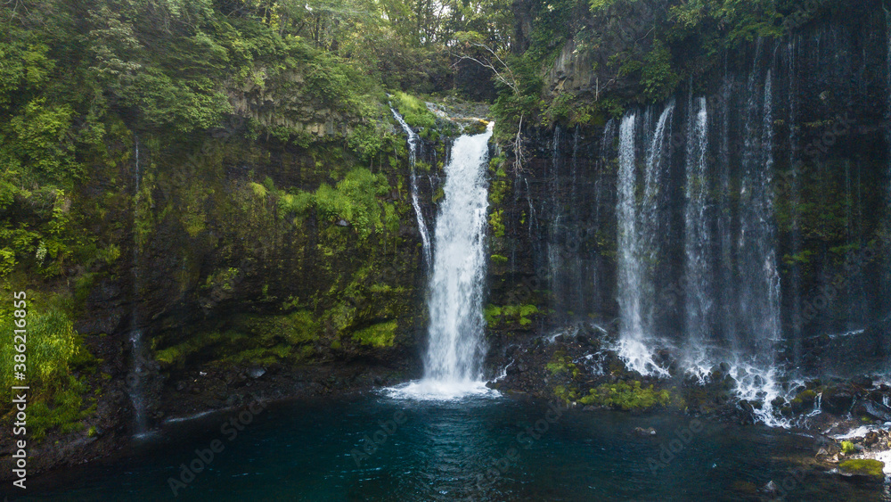 Otodome Falls during a sunny day