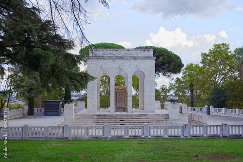 The Mausoleo Ossario Garibaldino War Memorial in Rome photo