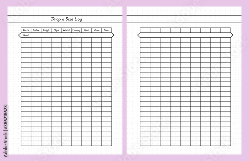 Bullet Journal Weight Loss Goal Tracker