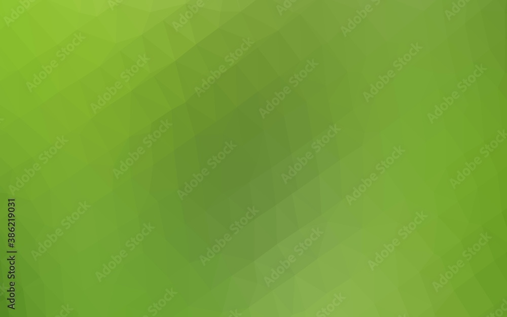 Light Green vector triangle mosaic cover. Light Green vector triangle mosaic cover.
