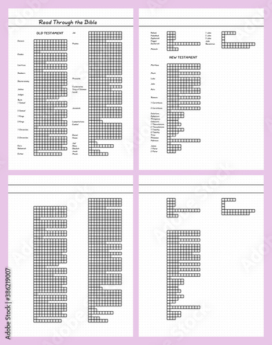 (Protestant) Bullet Journal Read Through the Bible Chart