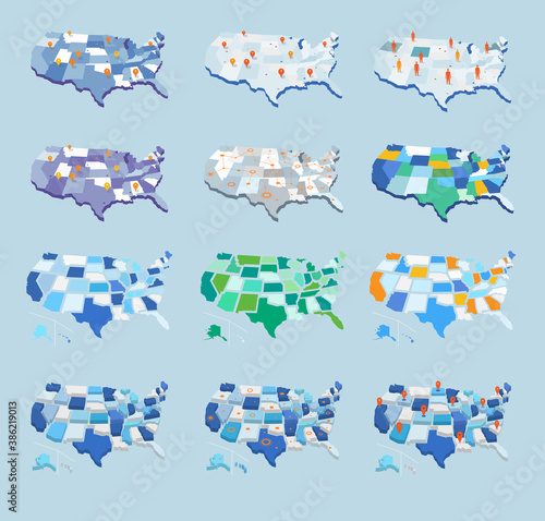 Collezione di mappe degli Stati Uniti