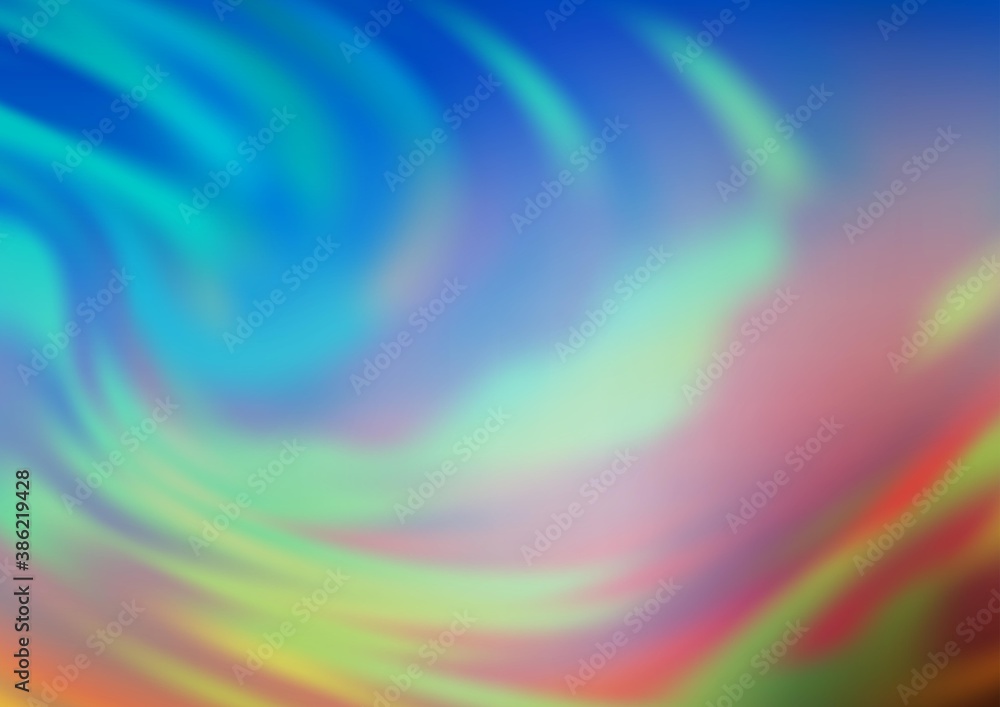 Light Blue, Yellow vector blurred bright pattern. Light Blue, Yellow vector blurred bright pattern.