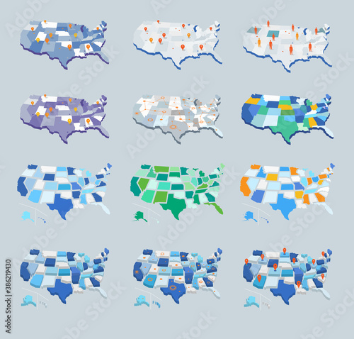 Collezione di mappe degli Stati Uniti
