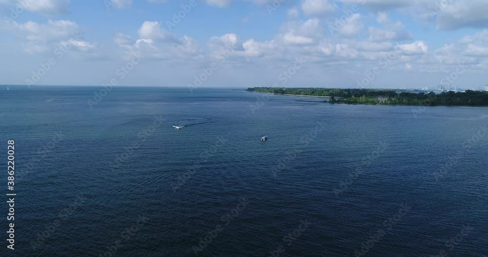 Sailboat on the Lake Drone Shot Sailboat on the Lake Drone Shot