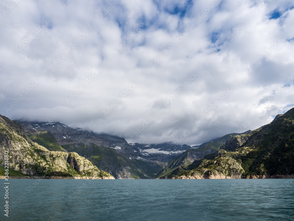 Beautiful lake of Emosson in Switzerland Alps. Great for large prints!