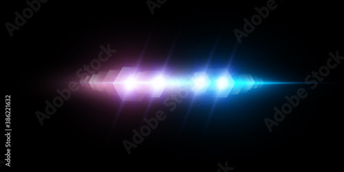 
Light effect, police siren vector illustration.