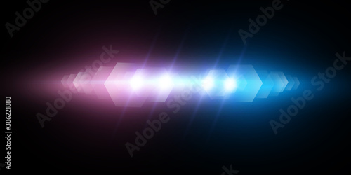 
Light effect, police siren vector illustration.