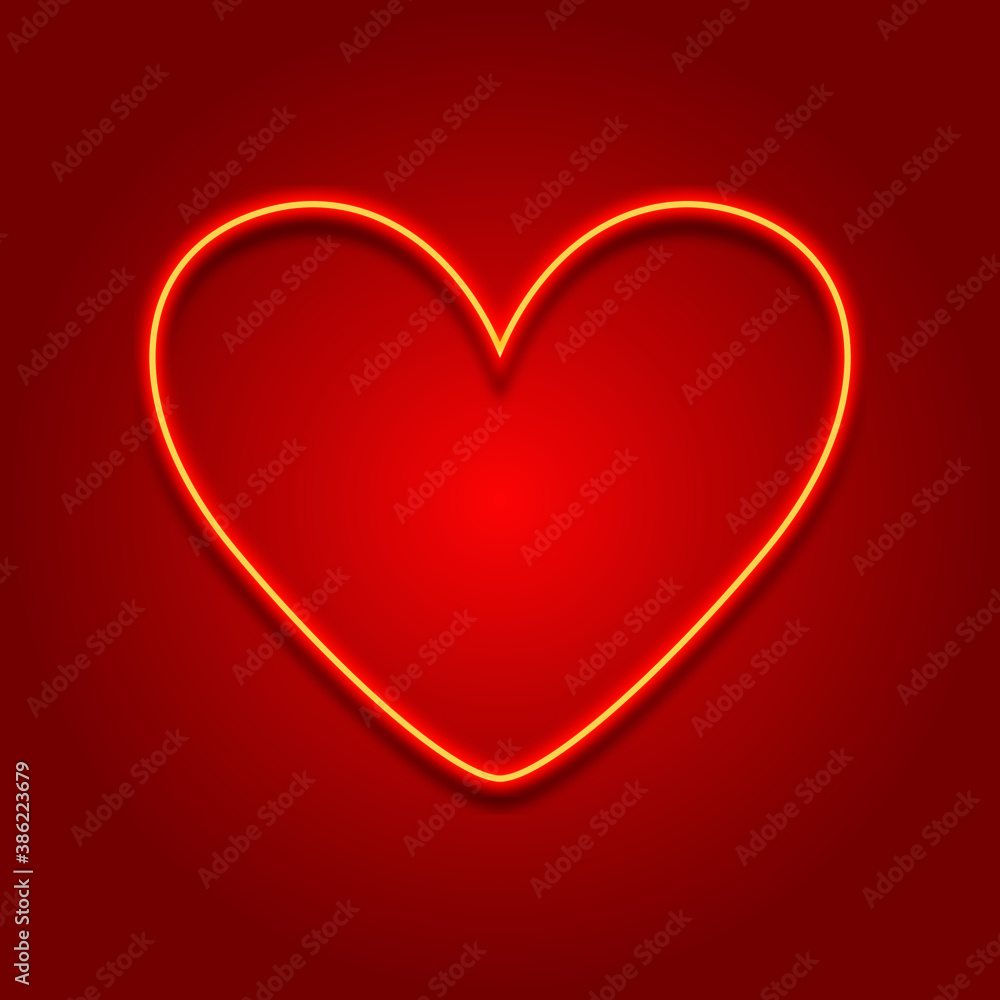 red heart on a red background red heart on a red background